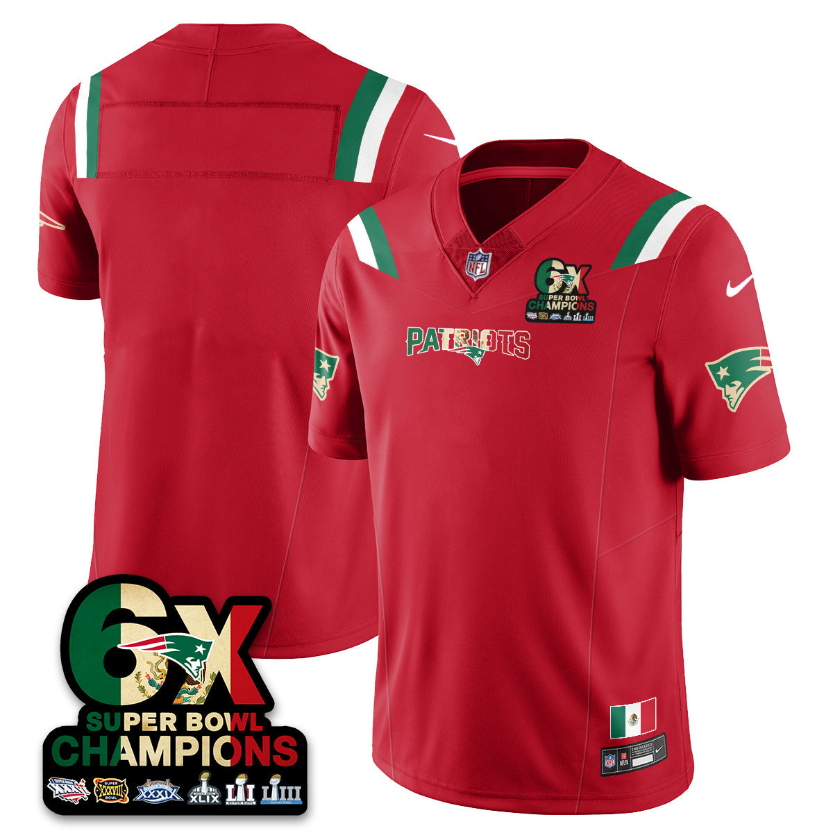 NE Mexico Vapor Limited Jersey - All Stitched