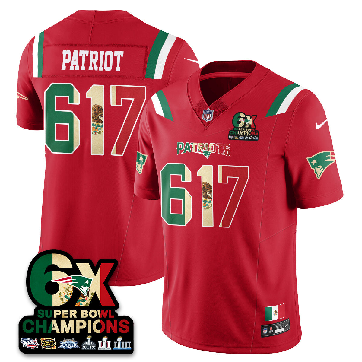 NE Mexico Vapor Limited Jersey - All Stitched