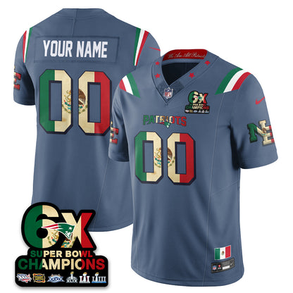 Custom NE Mexico Vapor Limited Jersey - All Stitched