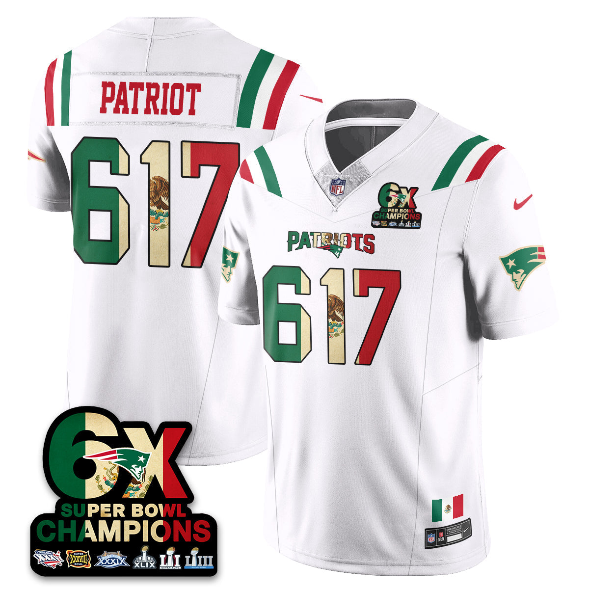 NE Mexico Vapor Limited Jersey - All Stitched