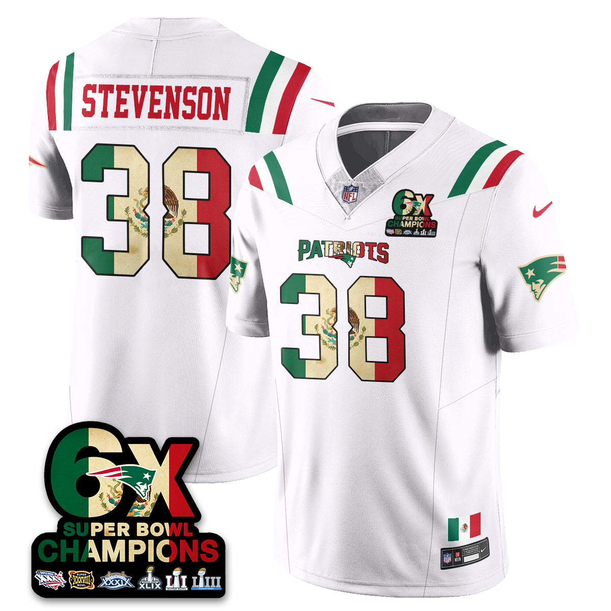 NE Mexico Vapor Limited Jersey - All Stitched
