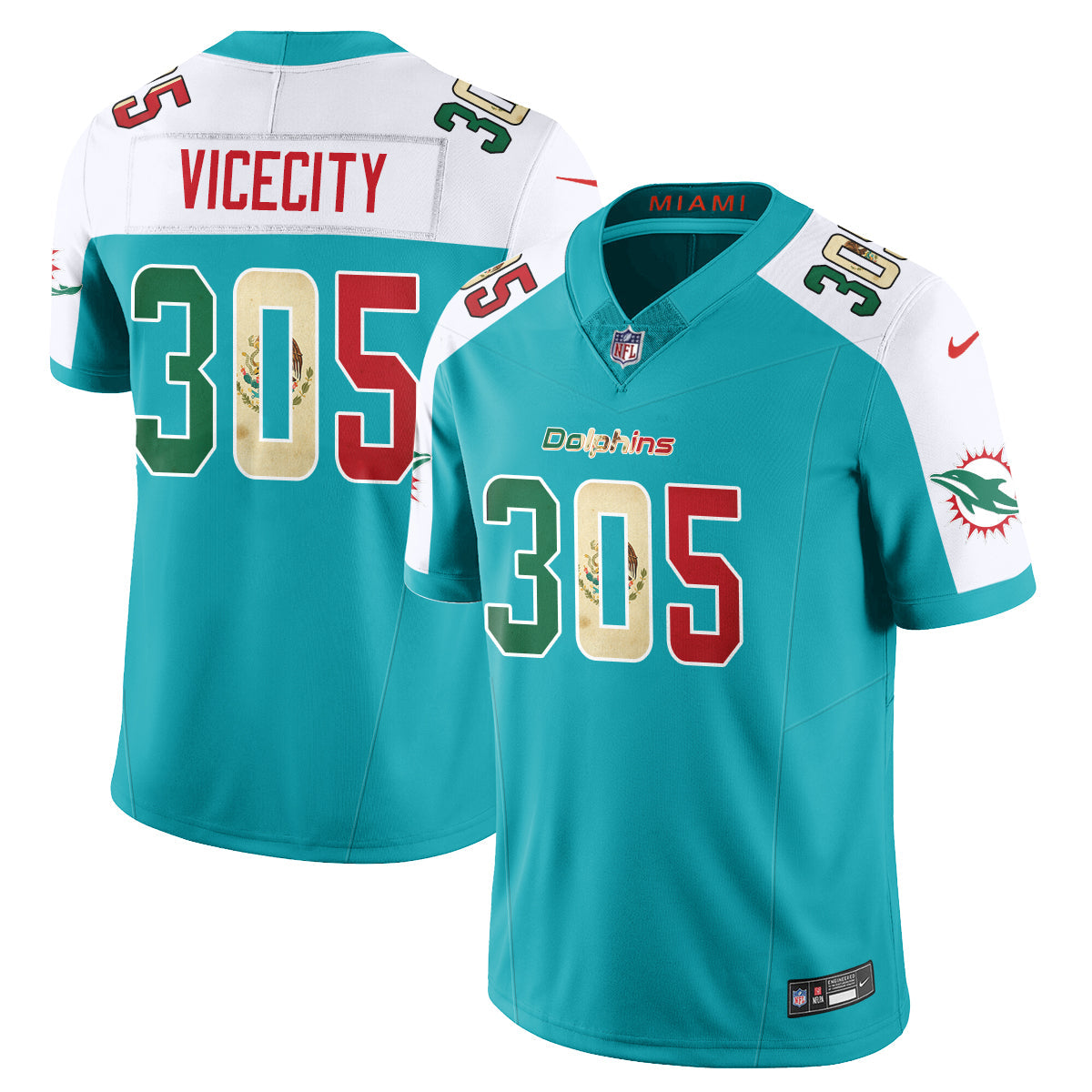MIA Mexico Vapor Limited Jersey - All Stitched