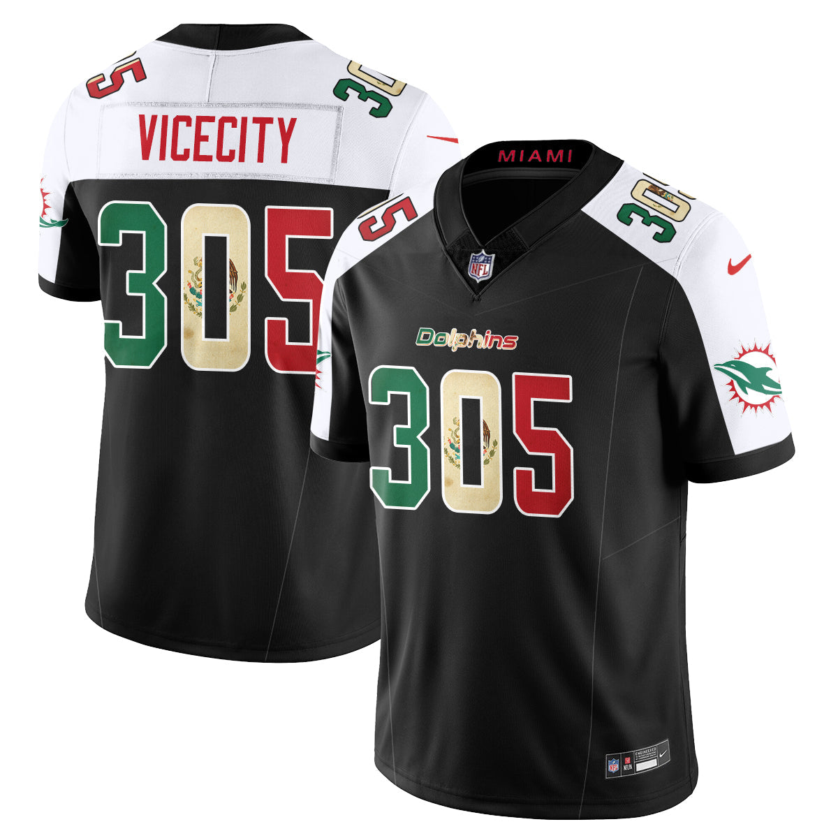 MIA Mexico Vapor Limited Jersey - All Stitched