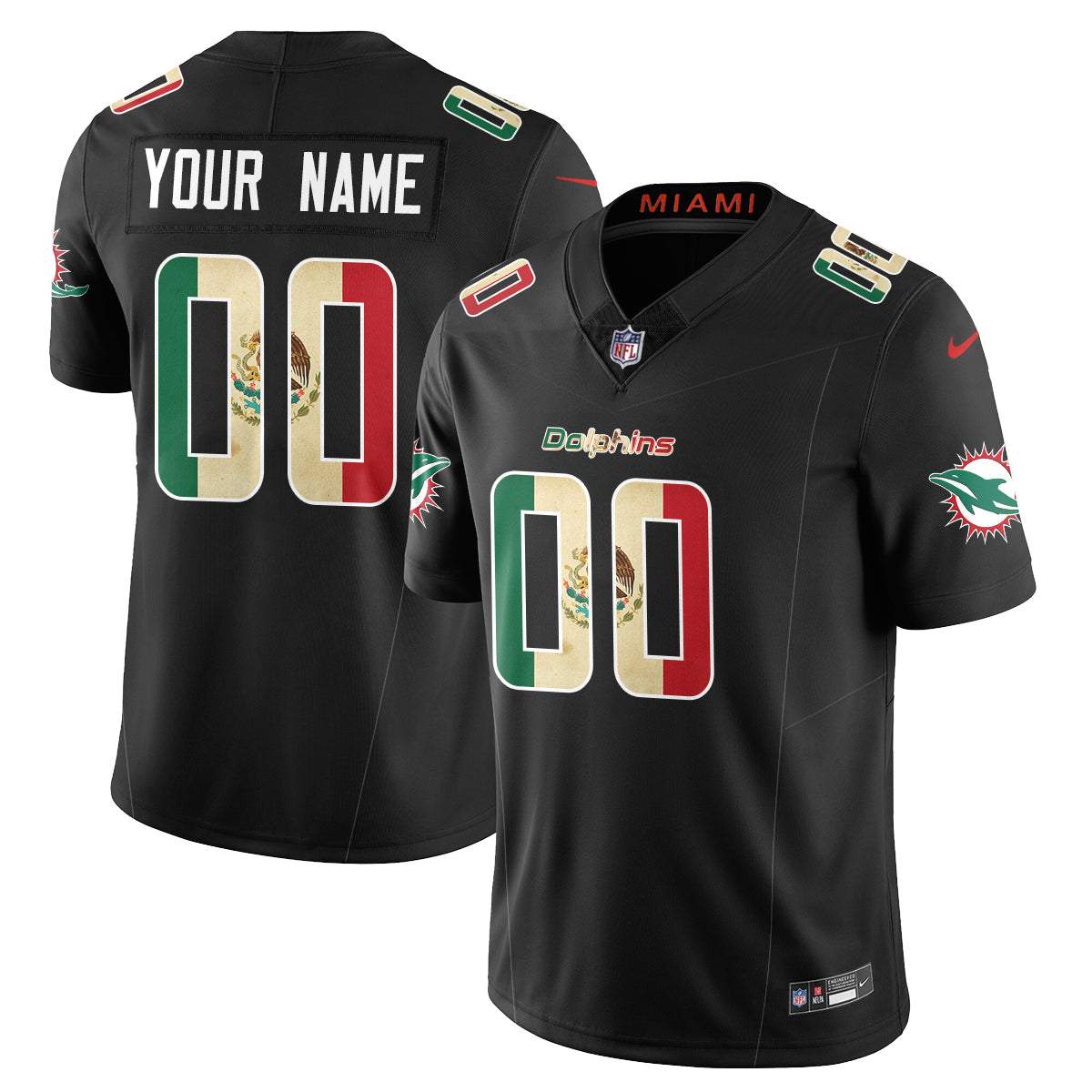 MIA Mexico Vapor Limited Jersey - All Stitched