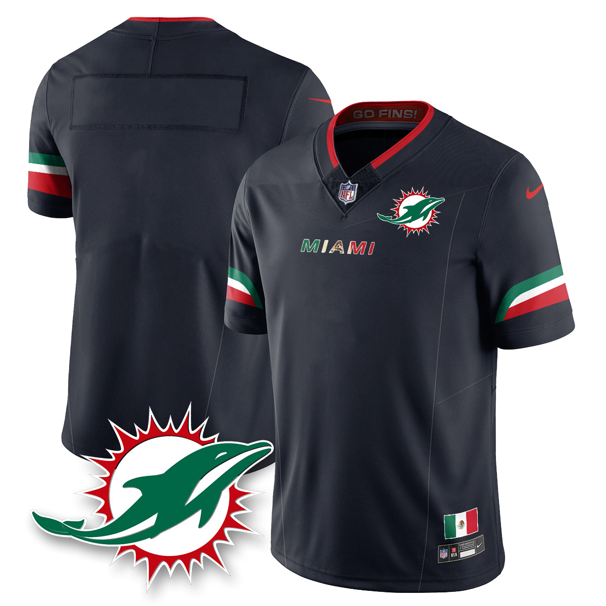 MIA Mexico Vapor Limited Jersey - All Stitched