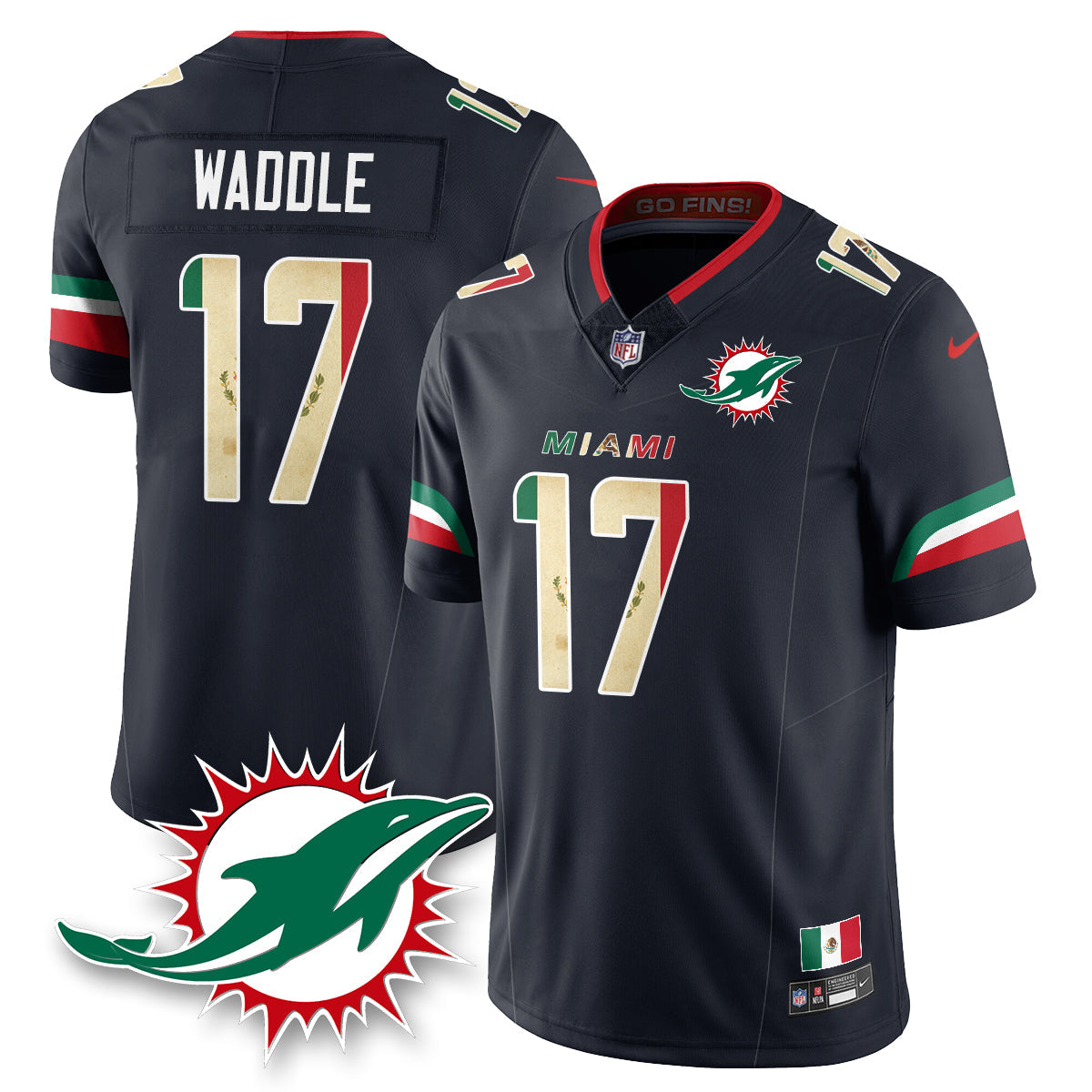 MIA Mexico Vapor Limited Jersey - All Stitched