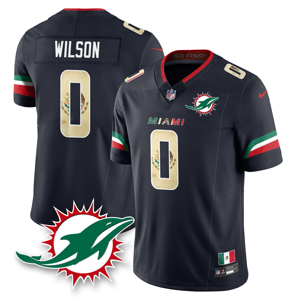 MIA Mexico Vapor Limited Jersey - All Stitched