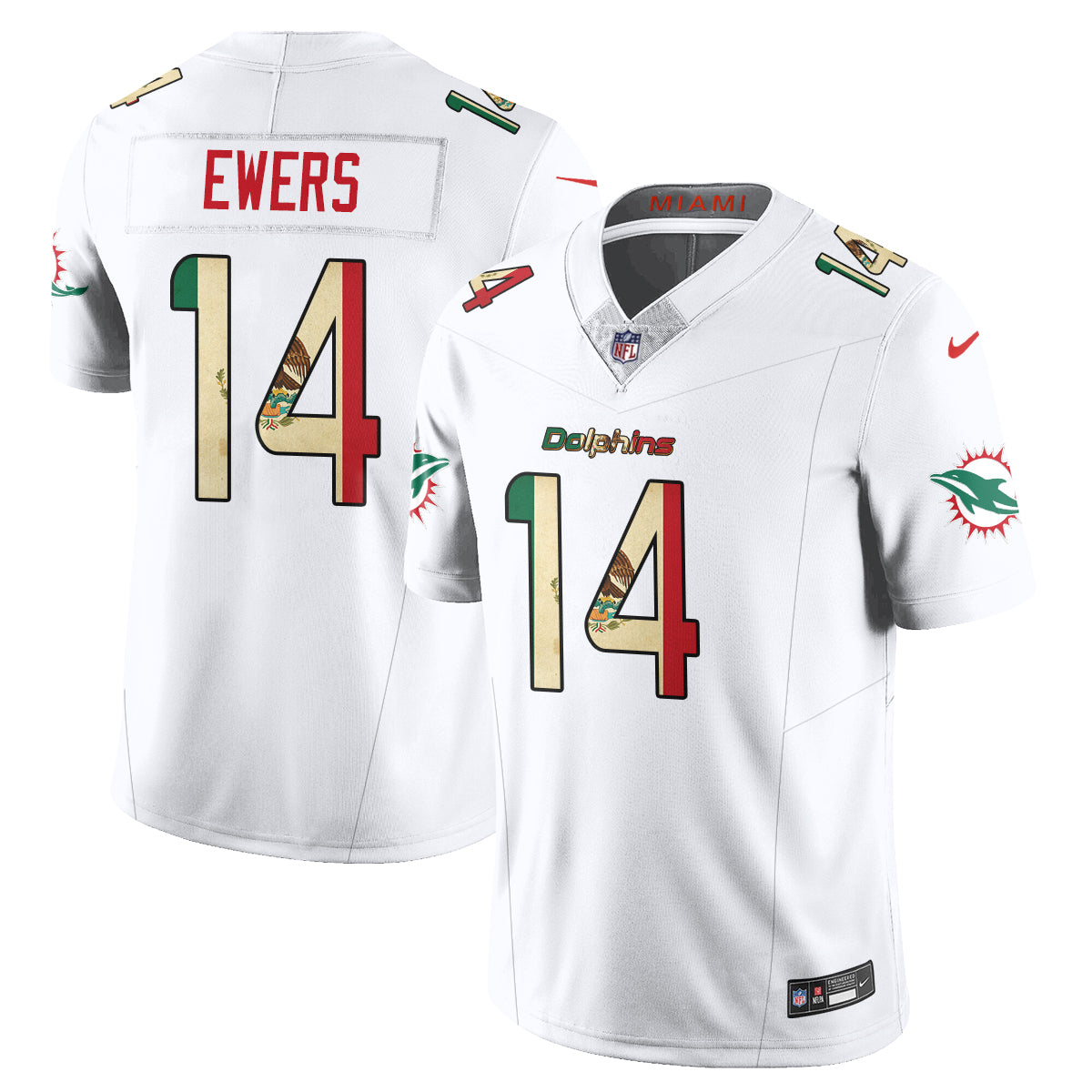 MIA Mexico Vapor Limited Jersey - All Stitched