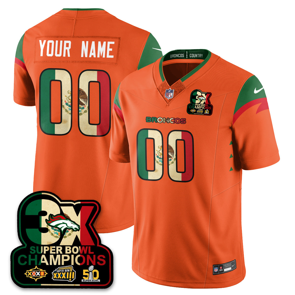 Custom DEN Mexico Vapor Limited Jersey