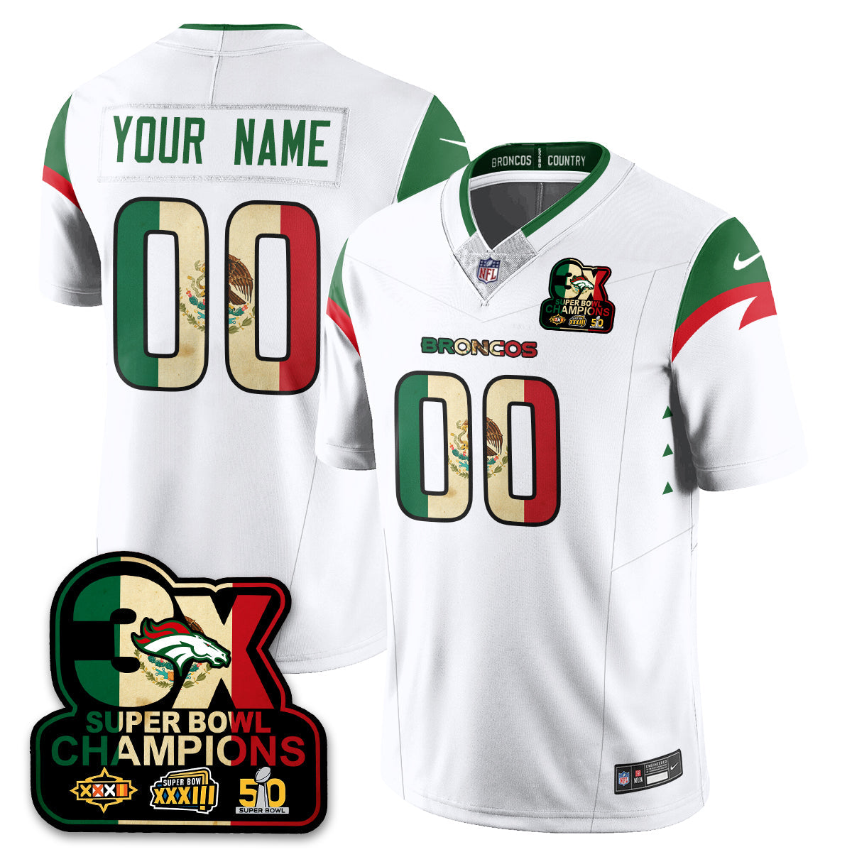 Custom DEN Mexico Vapor Limited Jersey