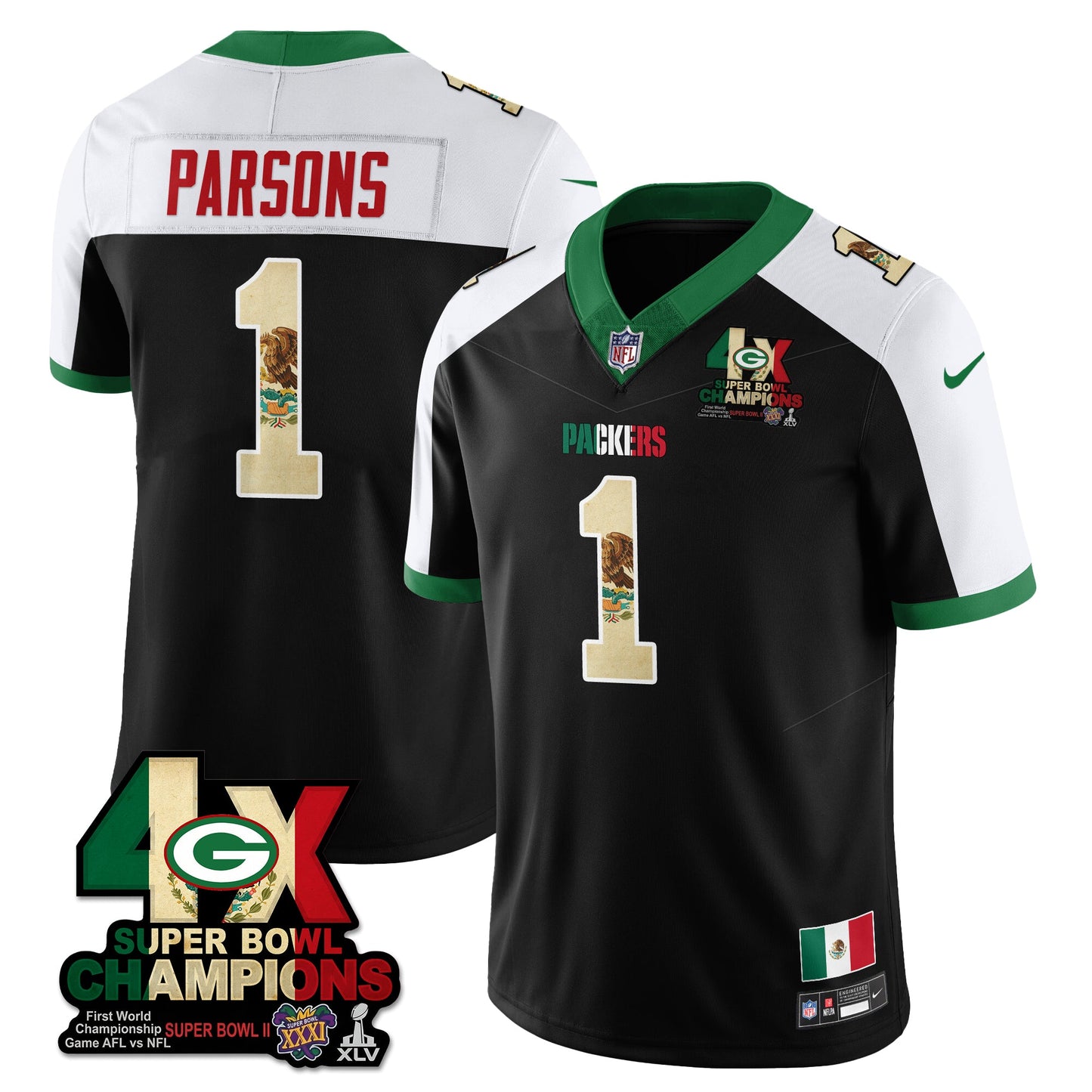 GB Mexico Vapor Limited Jersey - All Stitched