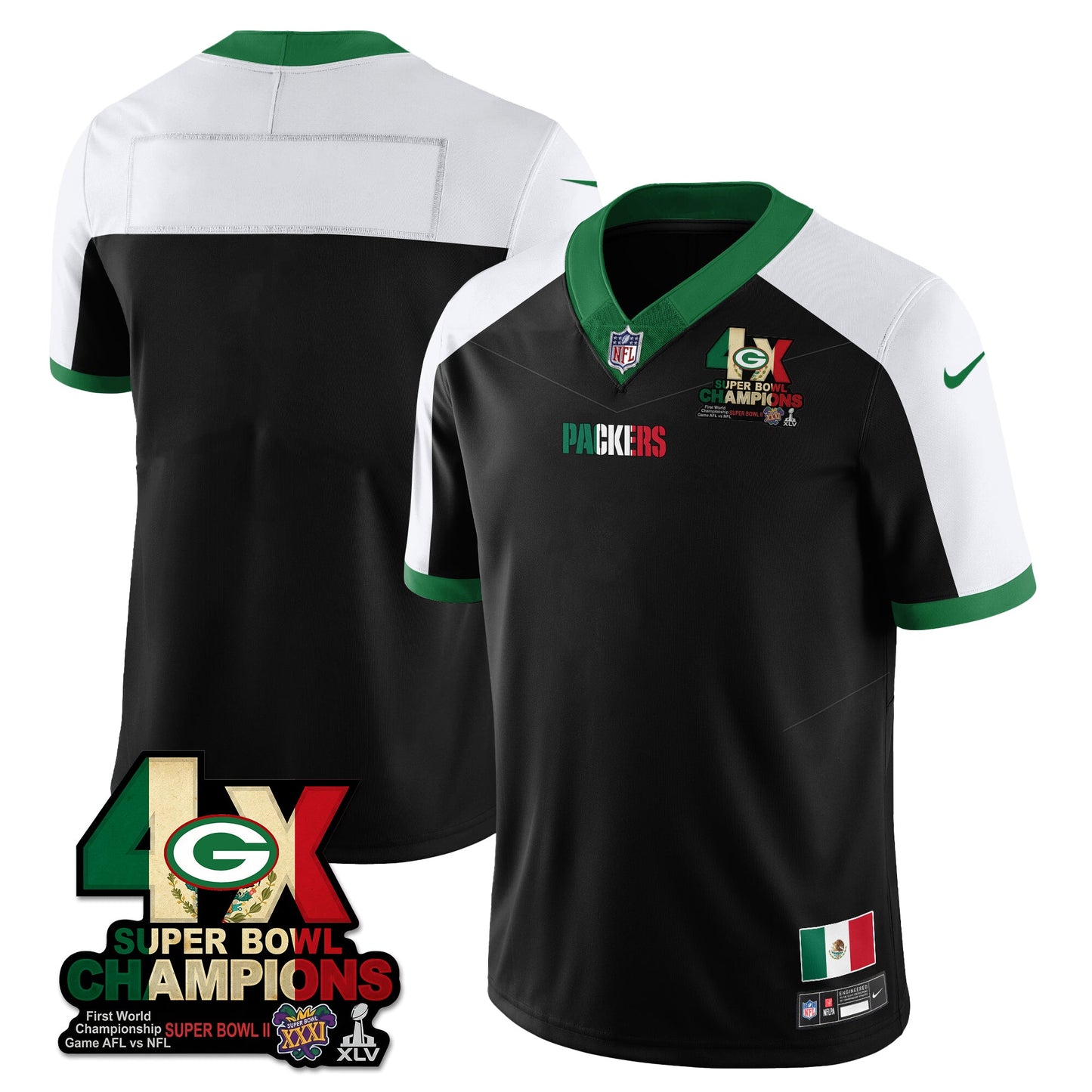 GB Mexico Vapor Limited Jersey - All Stitched