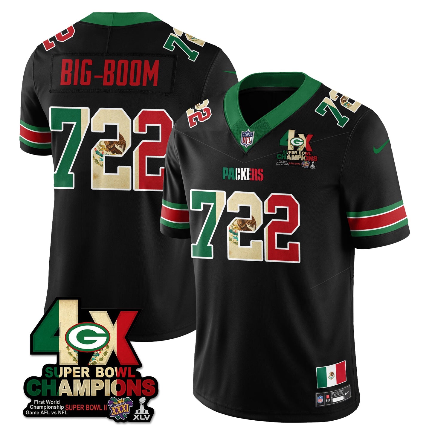 GB Mexico Vapor Limited Jersey - All Stitched