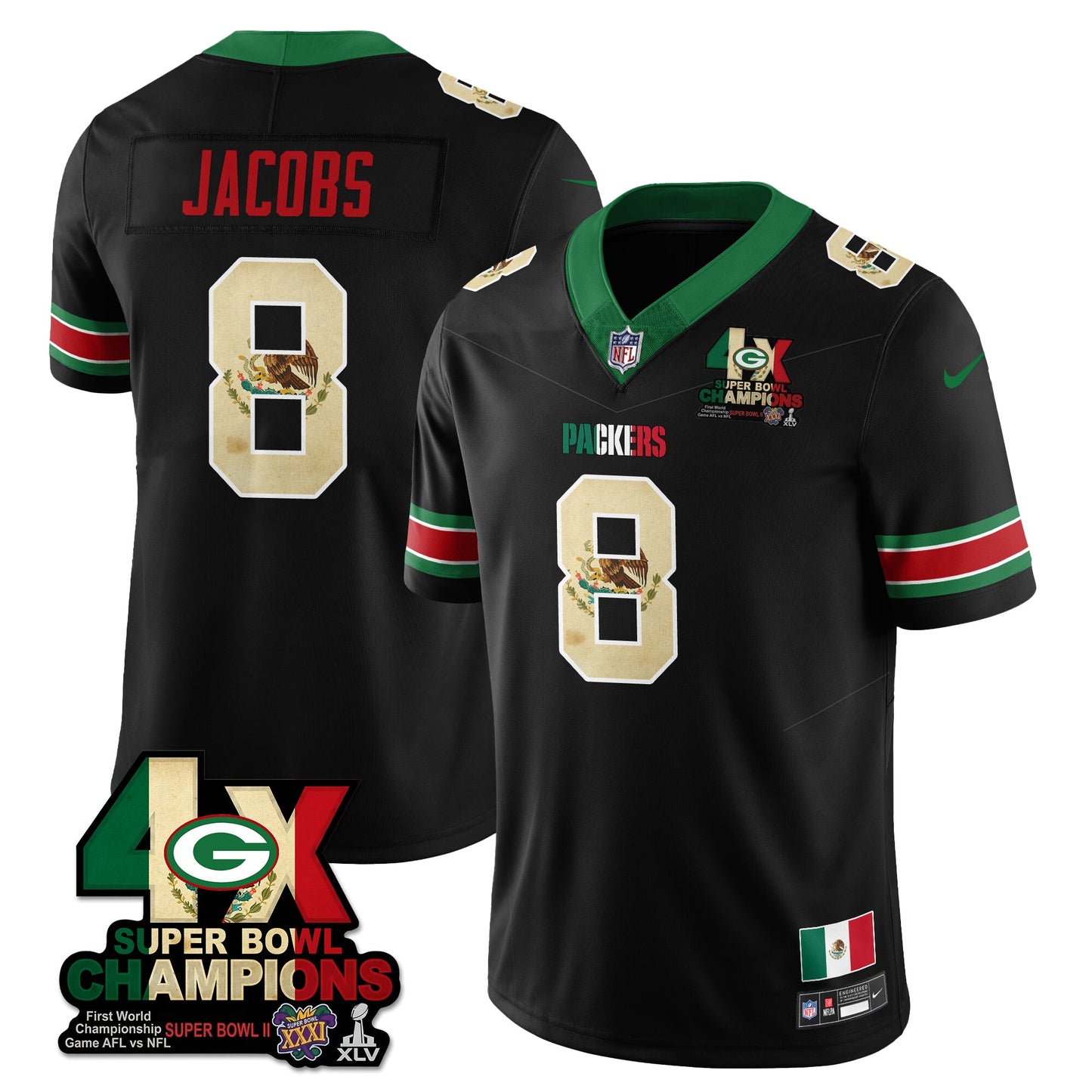 GB Mexico Vapor Limited Jersey - All Stitched