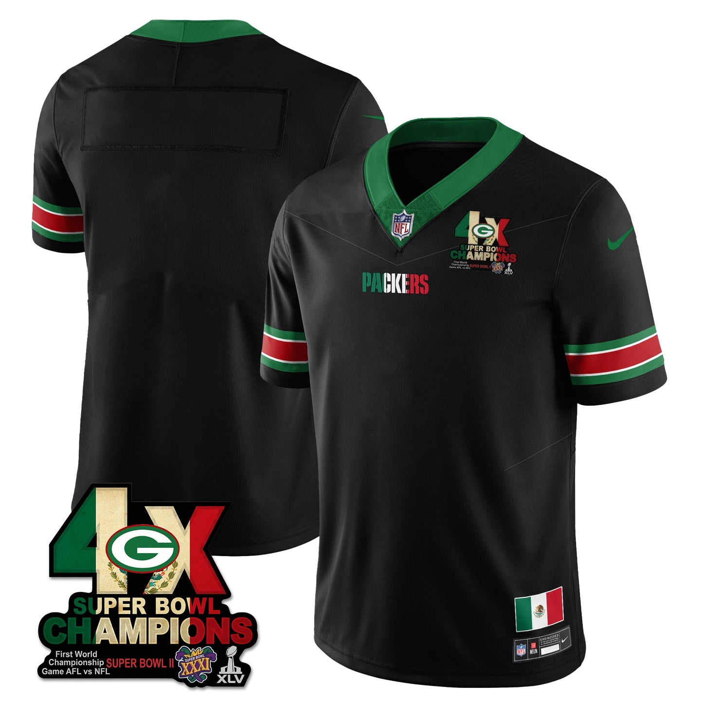 GB Mexico Vapor Limited Jersey - All Stitched