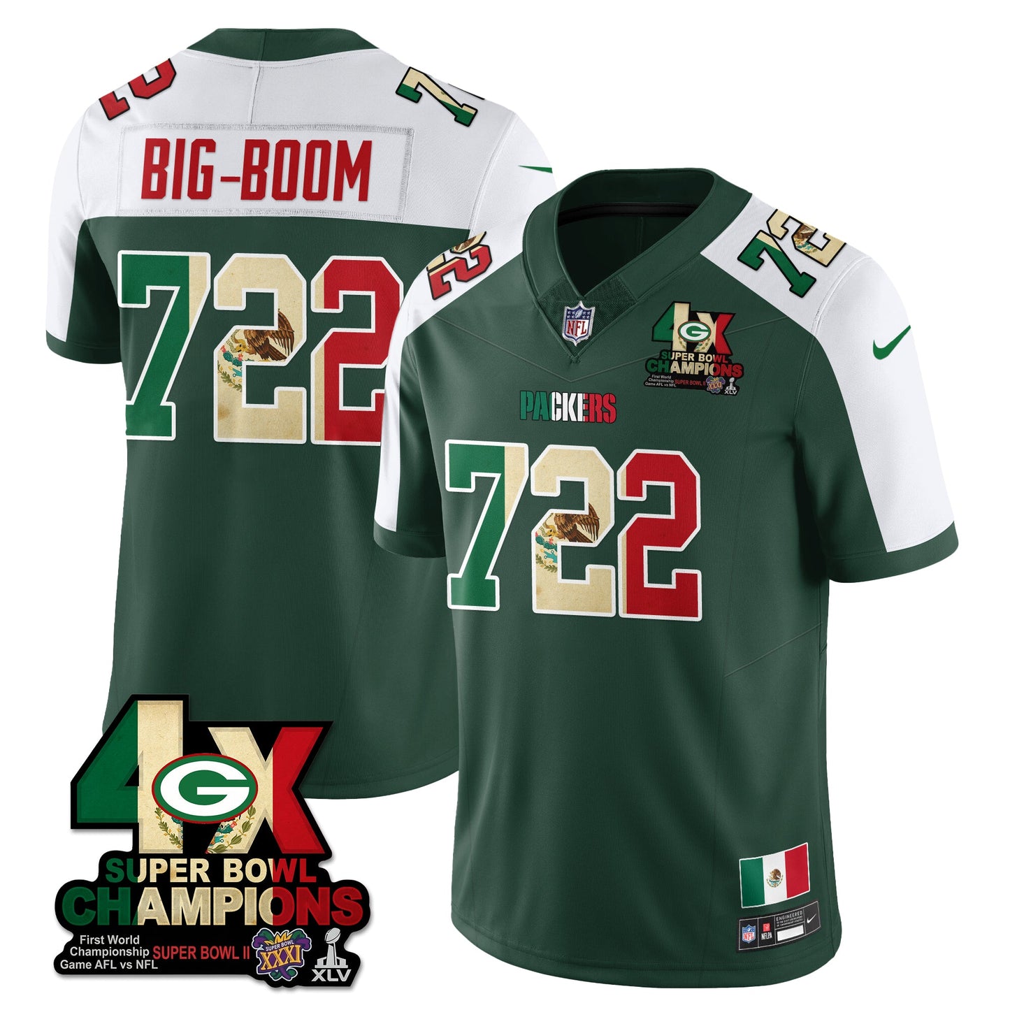GB Mexico Vapor Limited Jersey - All Stitched