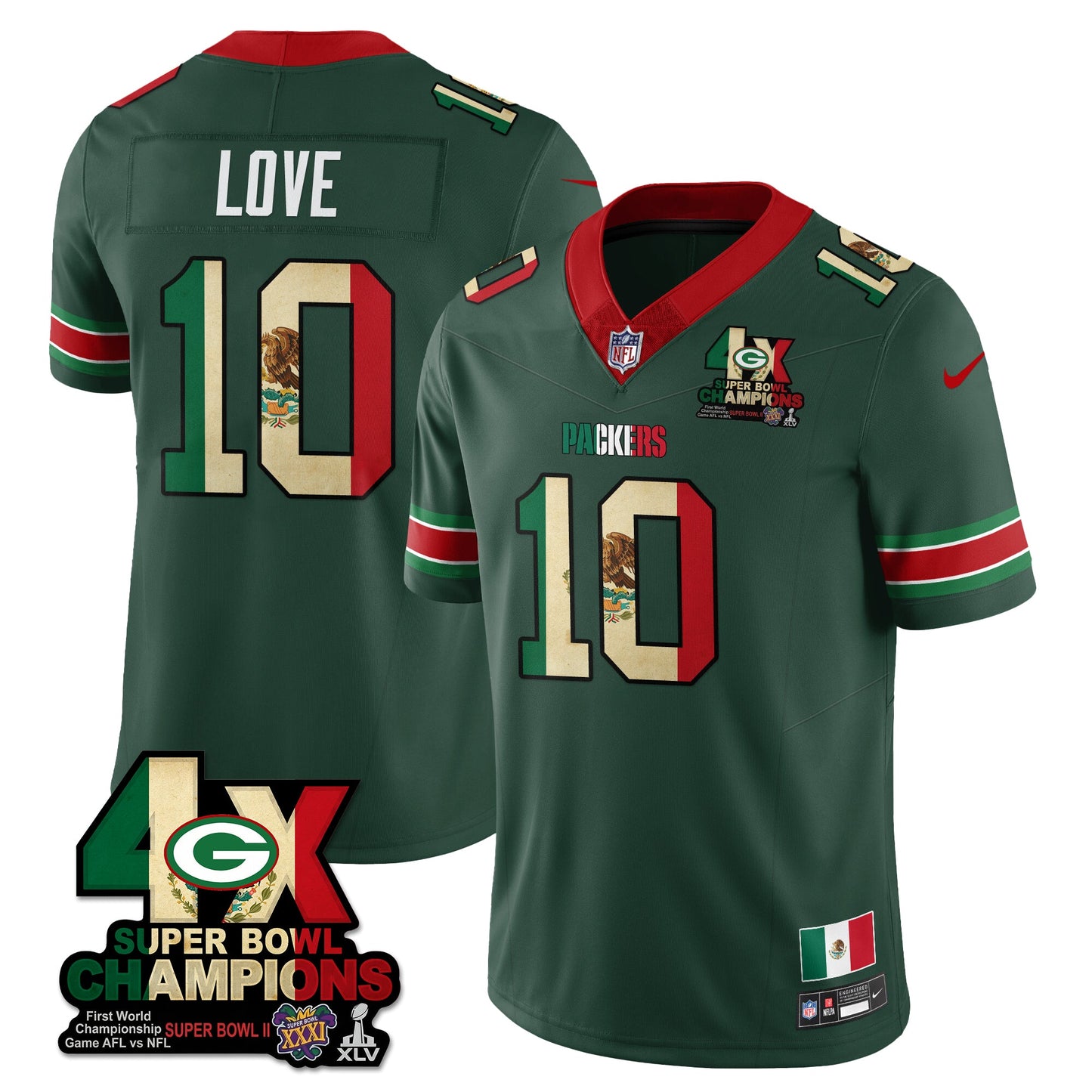 GB Mexico Vapor Limited Jersey - All Stitched
