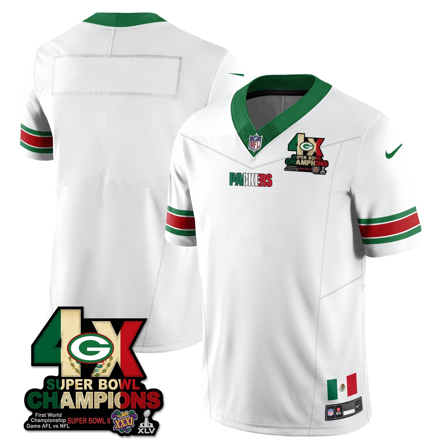 GB Mexico Vapor Limited Jersey - All Stitched