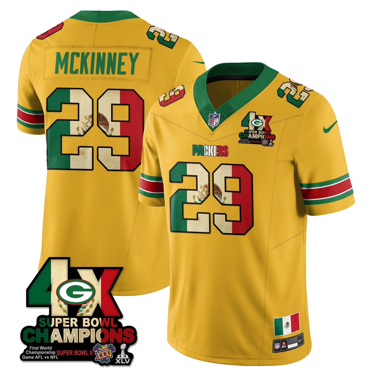 GB Mexico Vapor Limited Jersey - All Stitched