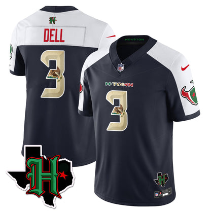 HOU Mexico Vapor Limited Jersey - All Stitched