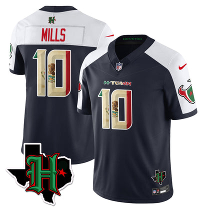 HOU Mexico Vapor Limited Jersey - All Stitched