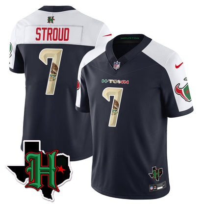HOU Mexico Vapor Limited Jersey - All Stitched