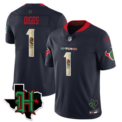HOU Mexico Vapor Limited Jersey - All Stitched