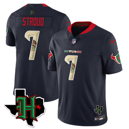 HOU Mexico Vapor Limited Jersey - All Stitched