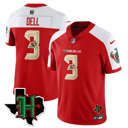 HOU Mexico Vapor Limited Jersey - All Stitched