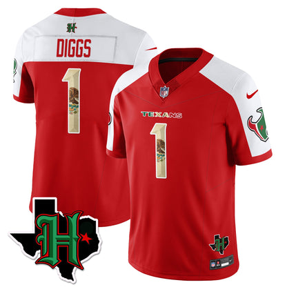 HOU Mexico Vapor Limited Jersey - All Stitched
