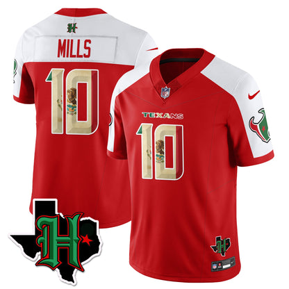 HOU Mexico Vapor Limited Jersey - All Stitched