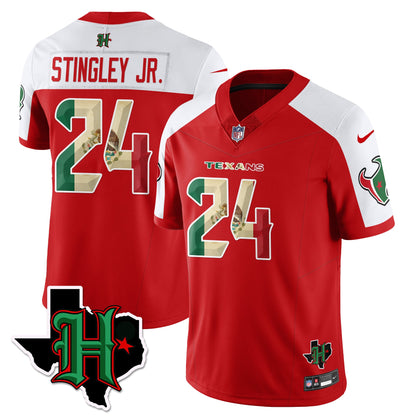 HOU Mexico Vapor Limited Jersey - All Stitched