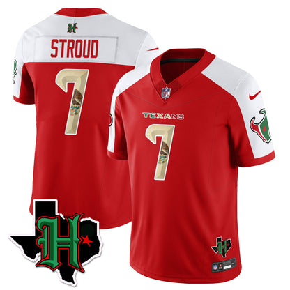 HOU Mexico Vapor Limited Jersey - All Stitched