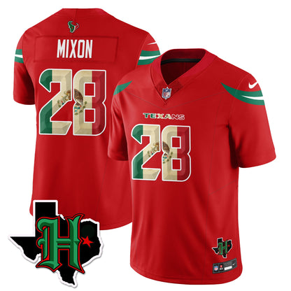 HOU Mexico Vapor Limited Jersey - All Stitched