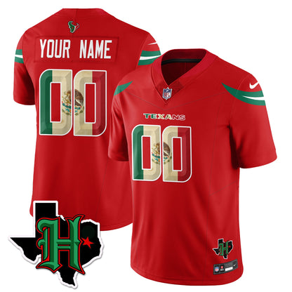 HOU Mexico Vapor Limited Jersey - All Stitched