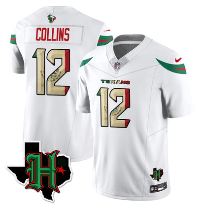 HOU Mexico Vapor Limited Jersey - All Stitched