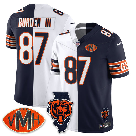 CHI Honor Virginia Halas McCaskey Split Jersey - All Stitched