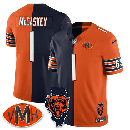 CHI Honor Virginia Halas McCaskey Split Jersey - All Stitched