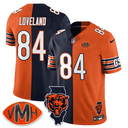 CHI Honor Virginia Halas McCaskey Split Jersey - All Stitched