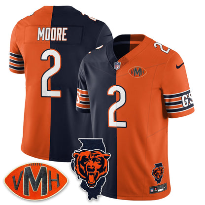 CHI Honor Virginia Halas McCaskey Split Jersey - All Stitched