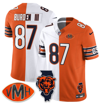 CHI Honor Virginia Halas McCaskey Split Jersey - All Stitched