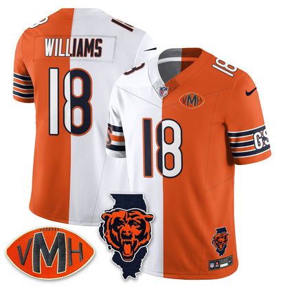 CHI Honor Virginia Halas McCaskey Split Jersey - All Stitched