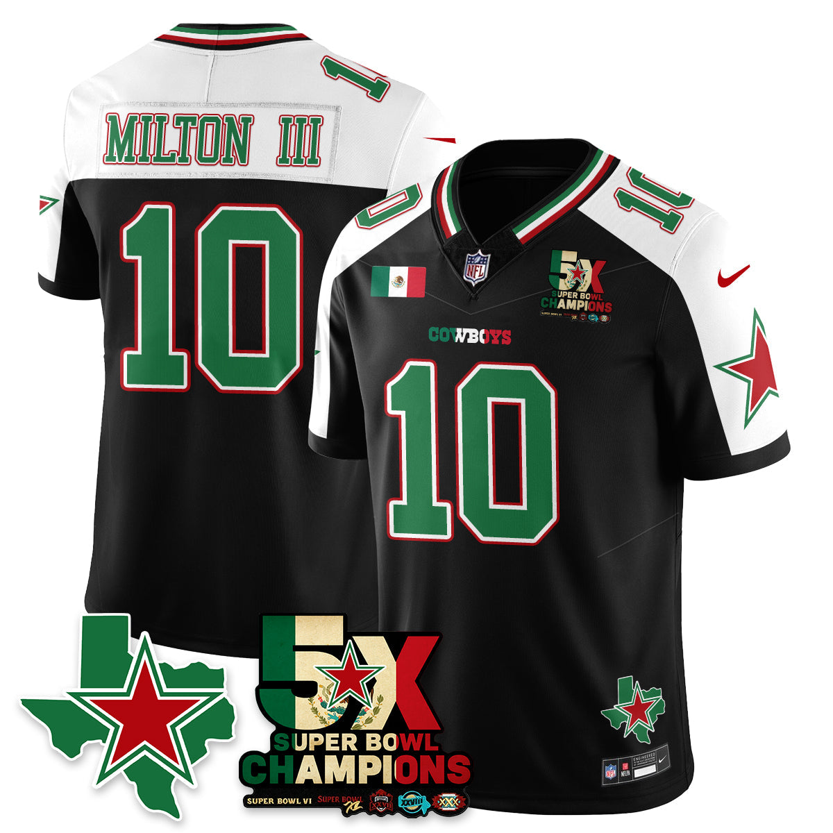DAL Mexico Vapor Limited Jersey - All Stitched