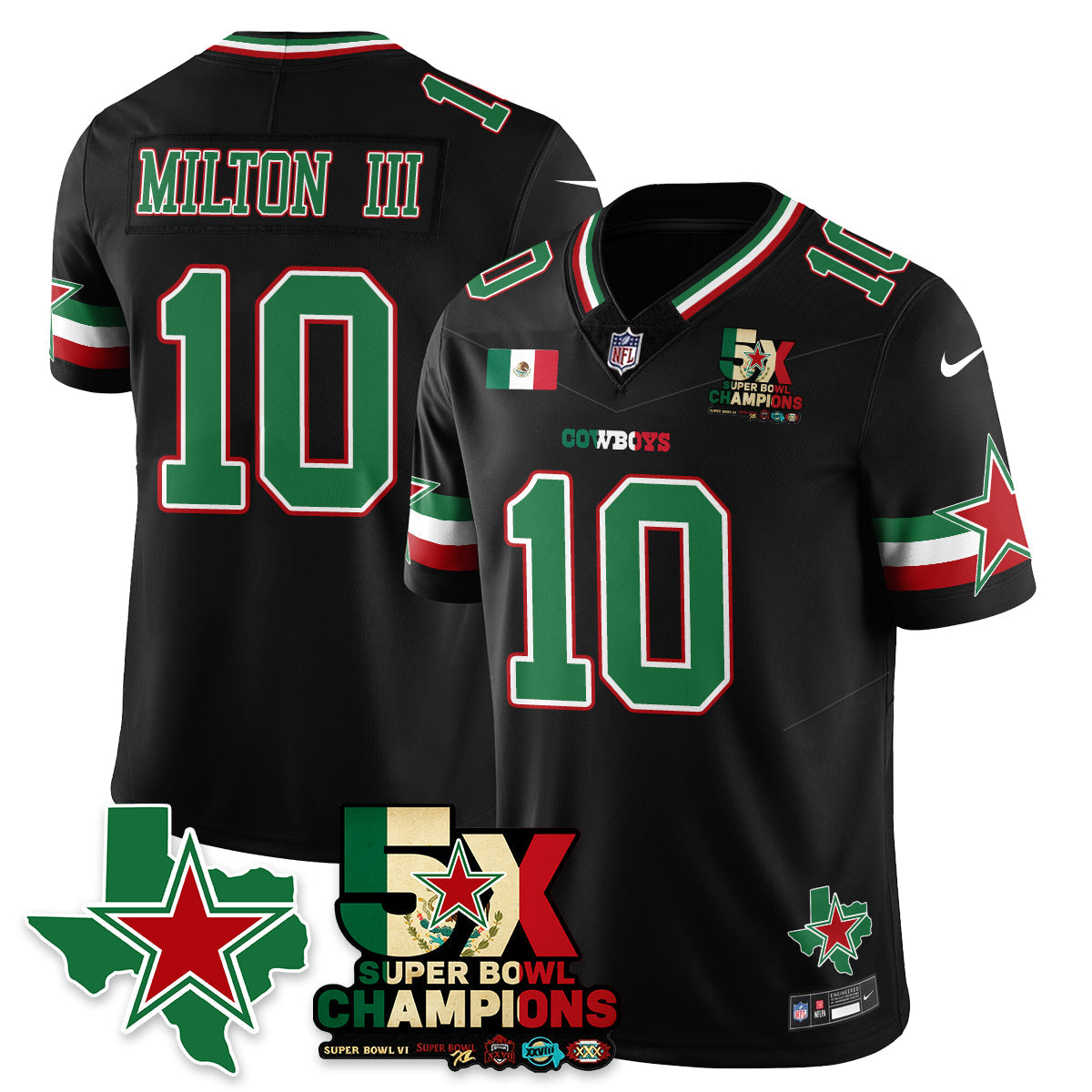 DAL Mexico Vapor Limited Jersey - All Stitched