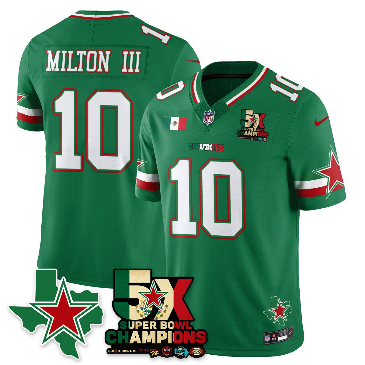 DAL Mexico Vapor Limited Jersey - All Stitched