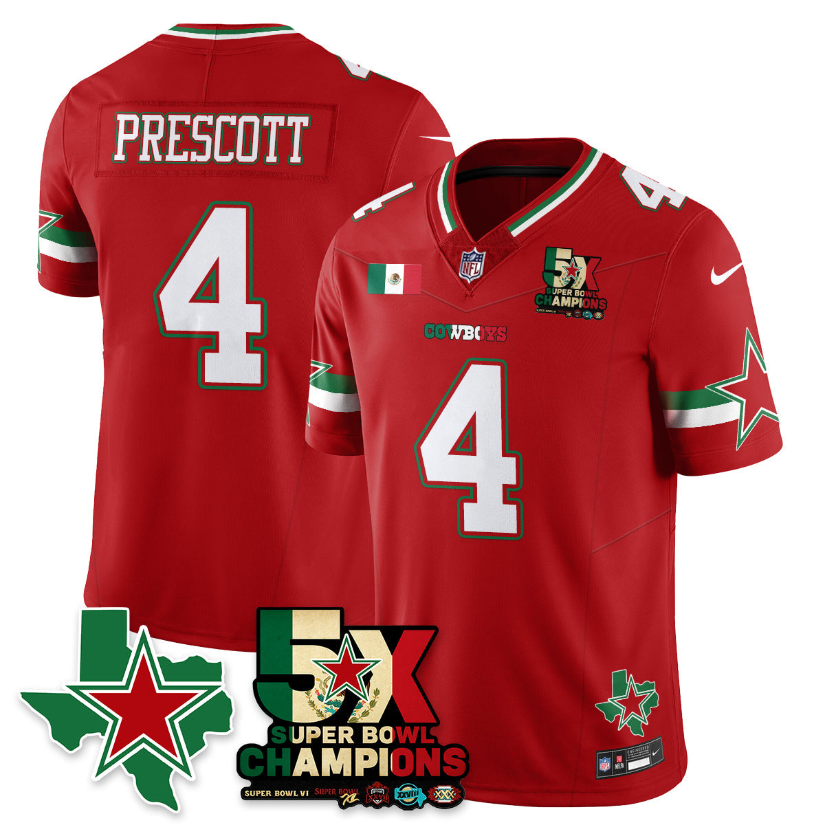 DAL Mexico Vapor Limited Jersey - All Stitched