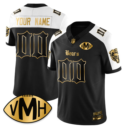 Custom CHI VMH Tribute Patch Vapor Limited Gold Jersey - All Stitched
