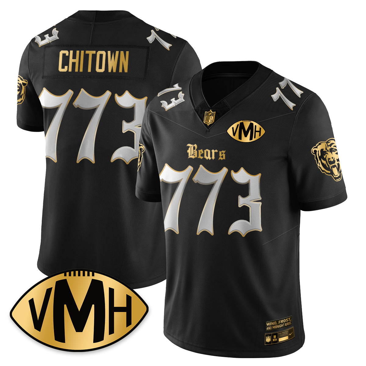 CHI VMH Tribute Patch Vapor Limited Gold Jersey - All Stitched