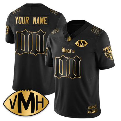 Custom CHI VMH Tribute Patch Vapor Limited Gold Jersey - All Stitched