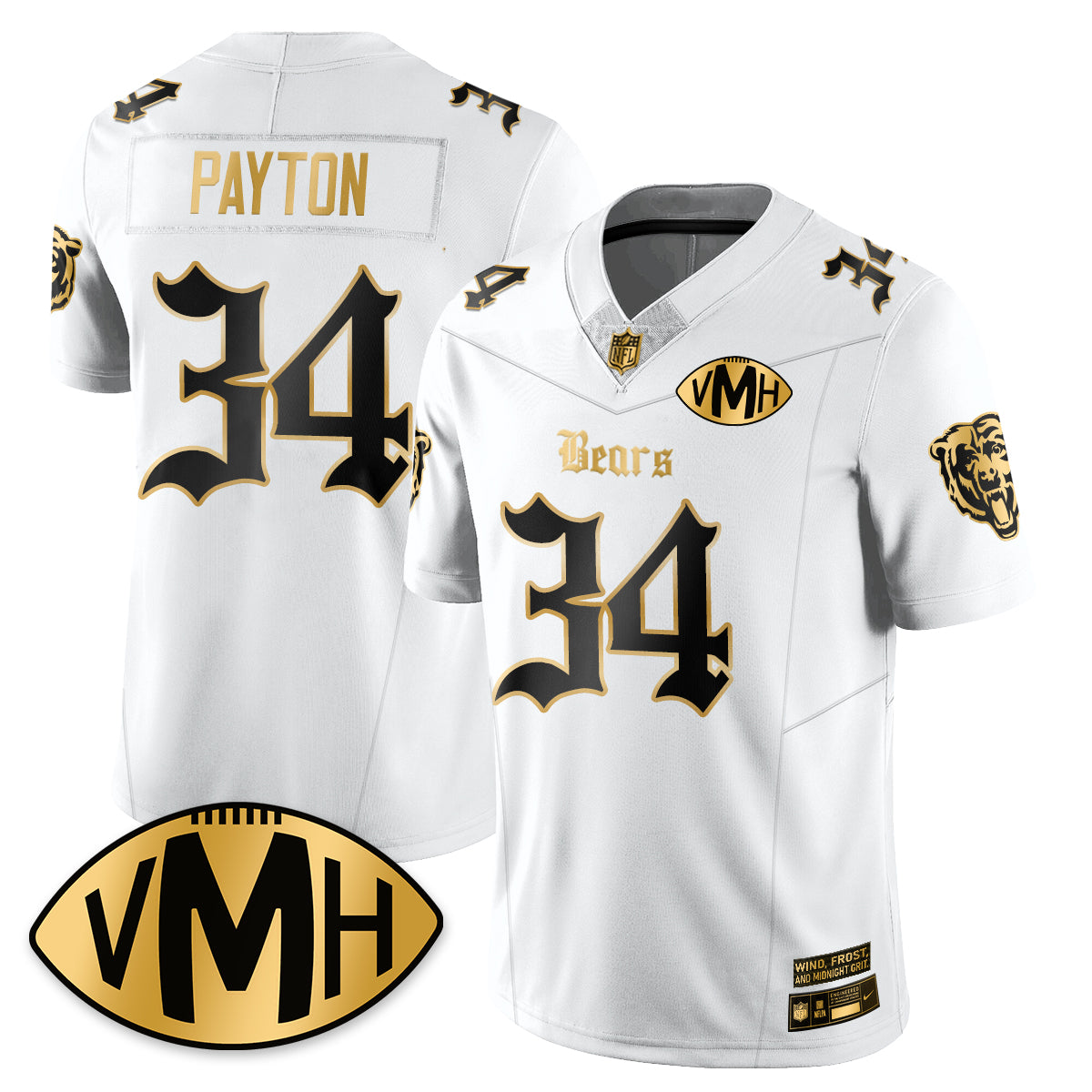CHI VMH Tribute Patch Vapor Limited Gold Jersey - All Stitched
